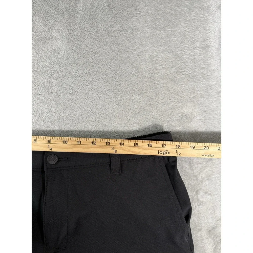 Banana Republic Shorts Mens 36 Black Flat Front Chino Casual